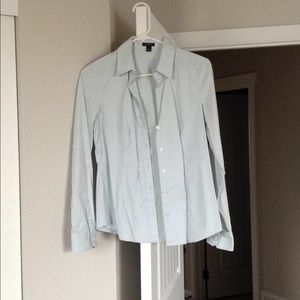 Ann Taylor Pinstripe Button Down - Size 4